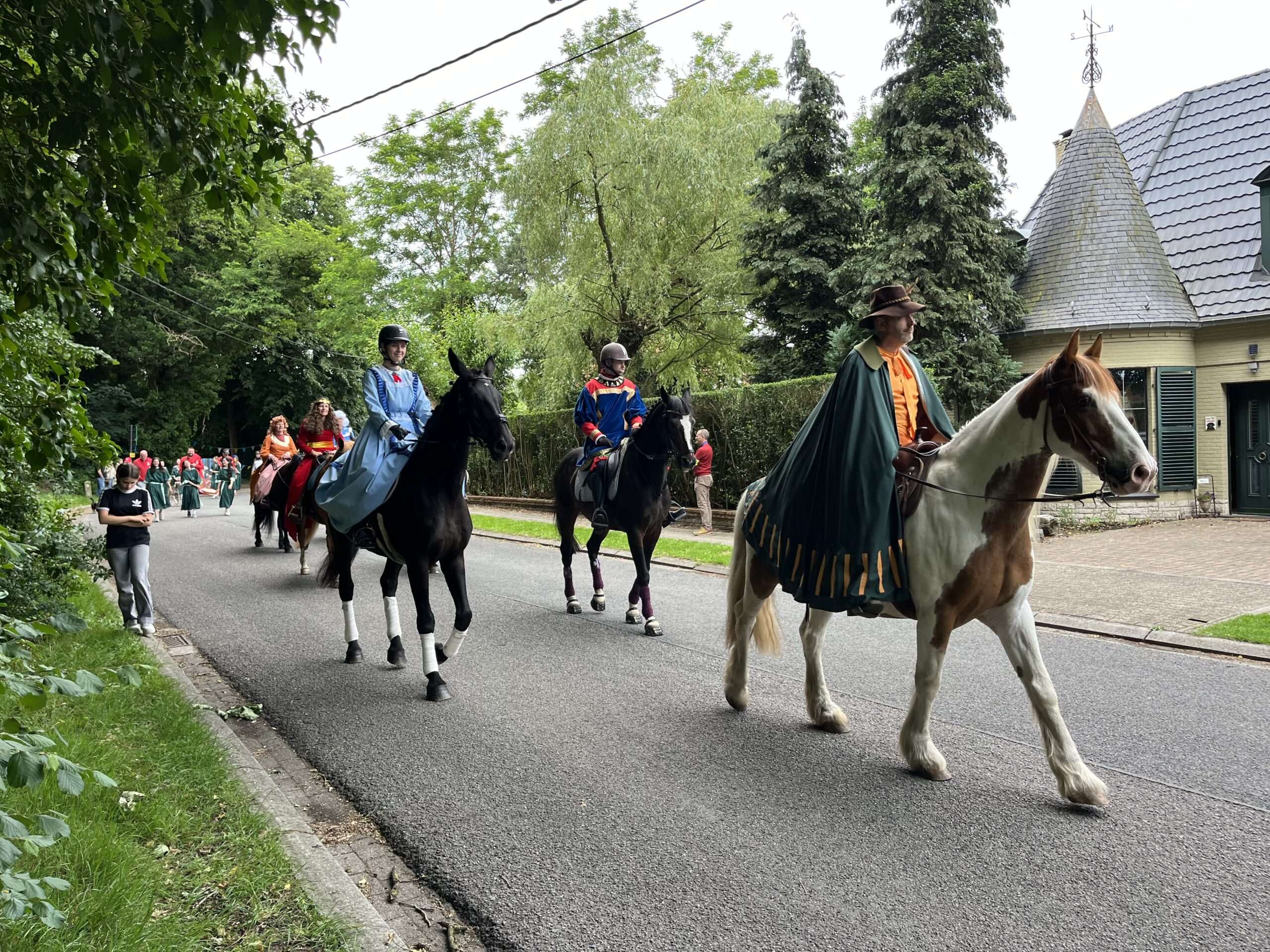 Hubertus als jager te paard