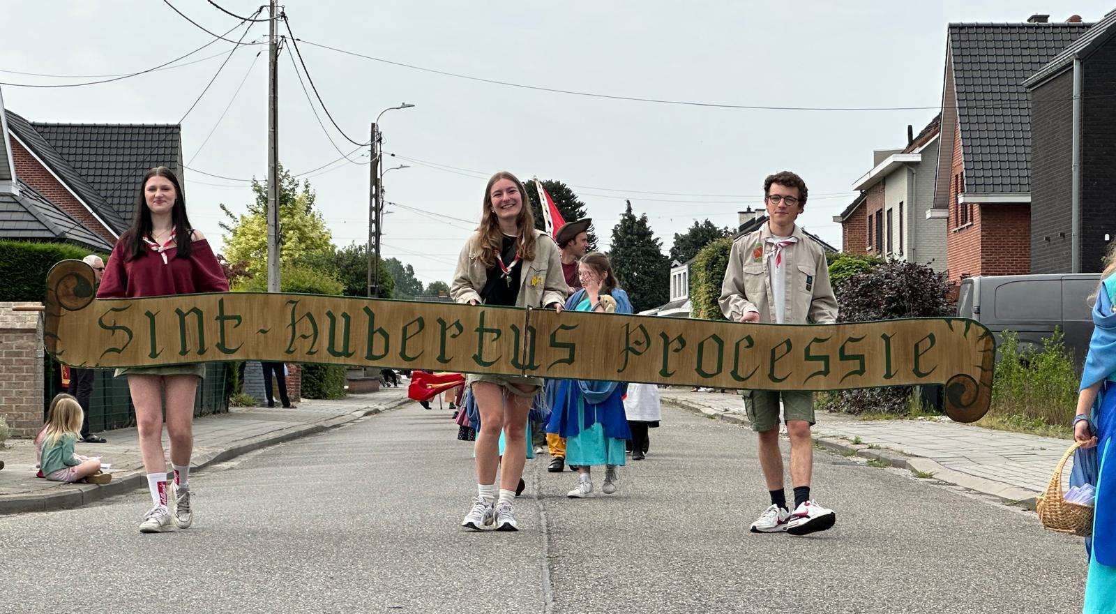 Plaat ‘Sint-Hubertusprocessie’