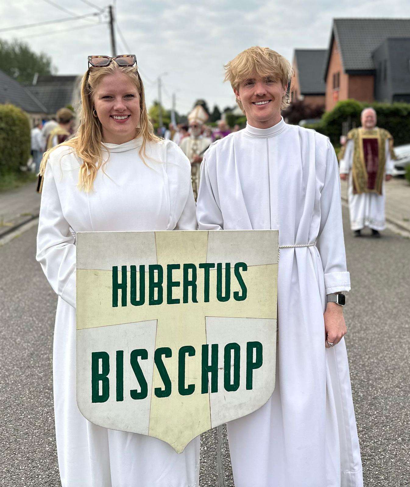 Schild ‘Hubertus bisschop’